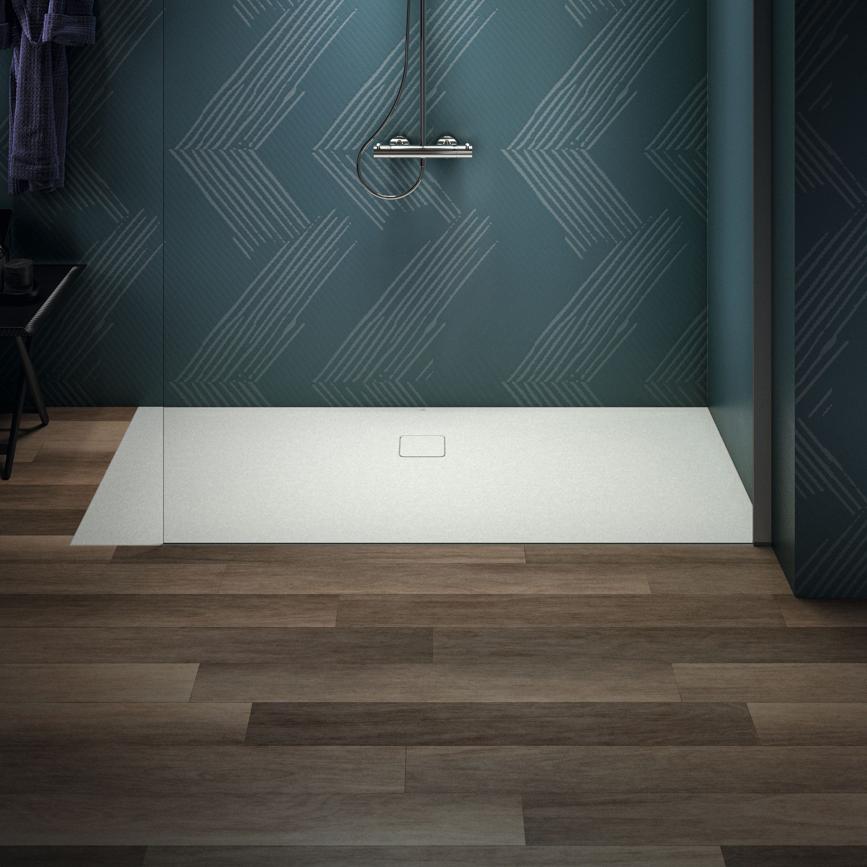 Ideal Standard Ultra Flat Evo Rectangular Anti-Slip Acrylic Shower Tray with Offset Waste - 4 Sizes