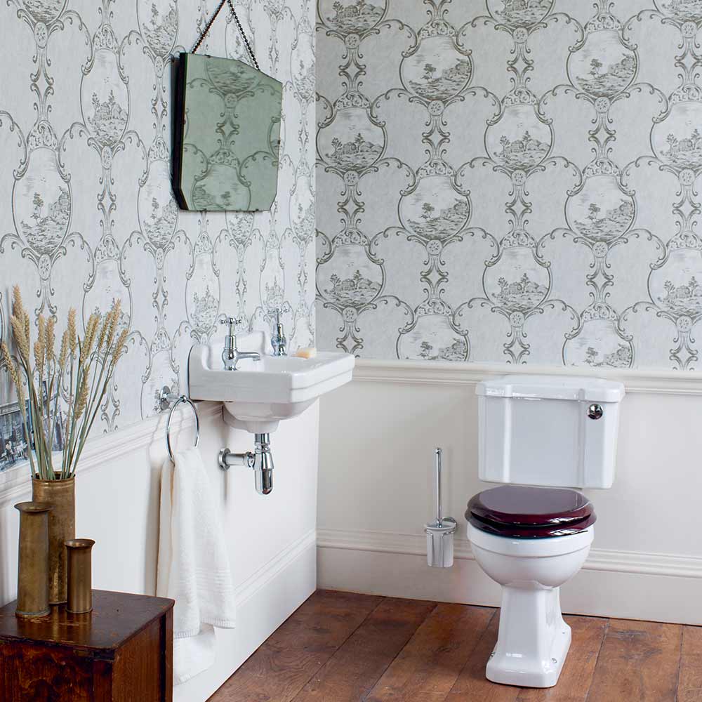 Burlington Close Coupled Slimline Toilet (Excluding Seat)