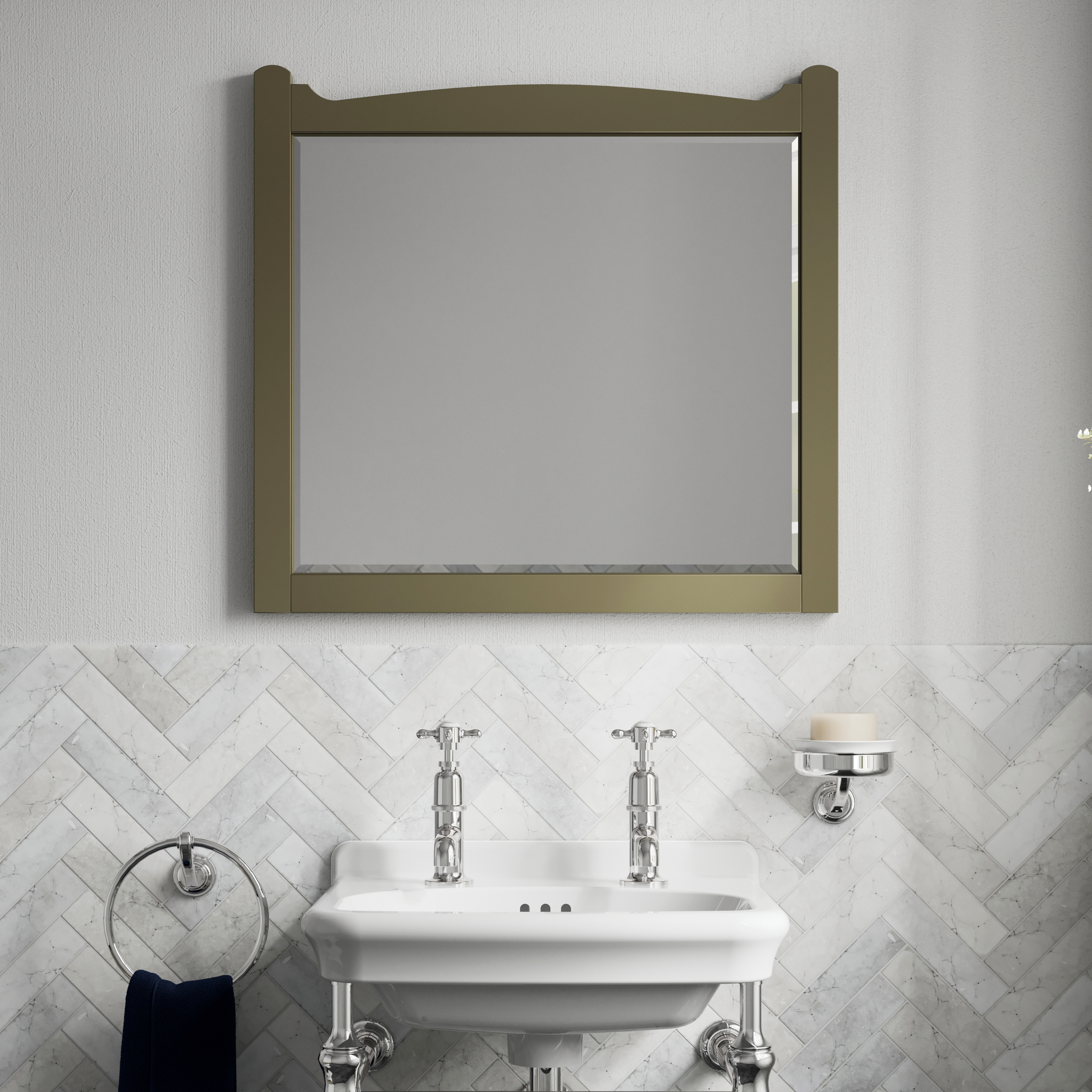 Burlington Guild Framed Mirror - 600 x 570mm