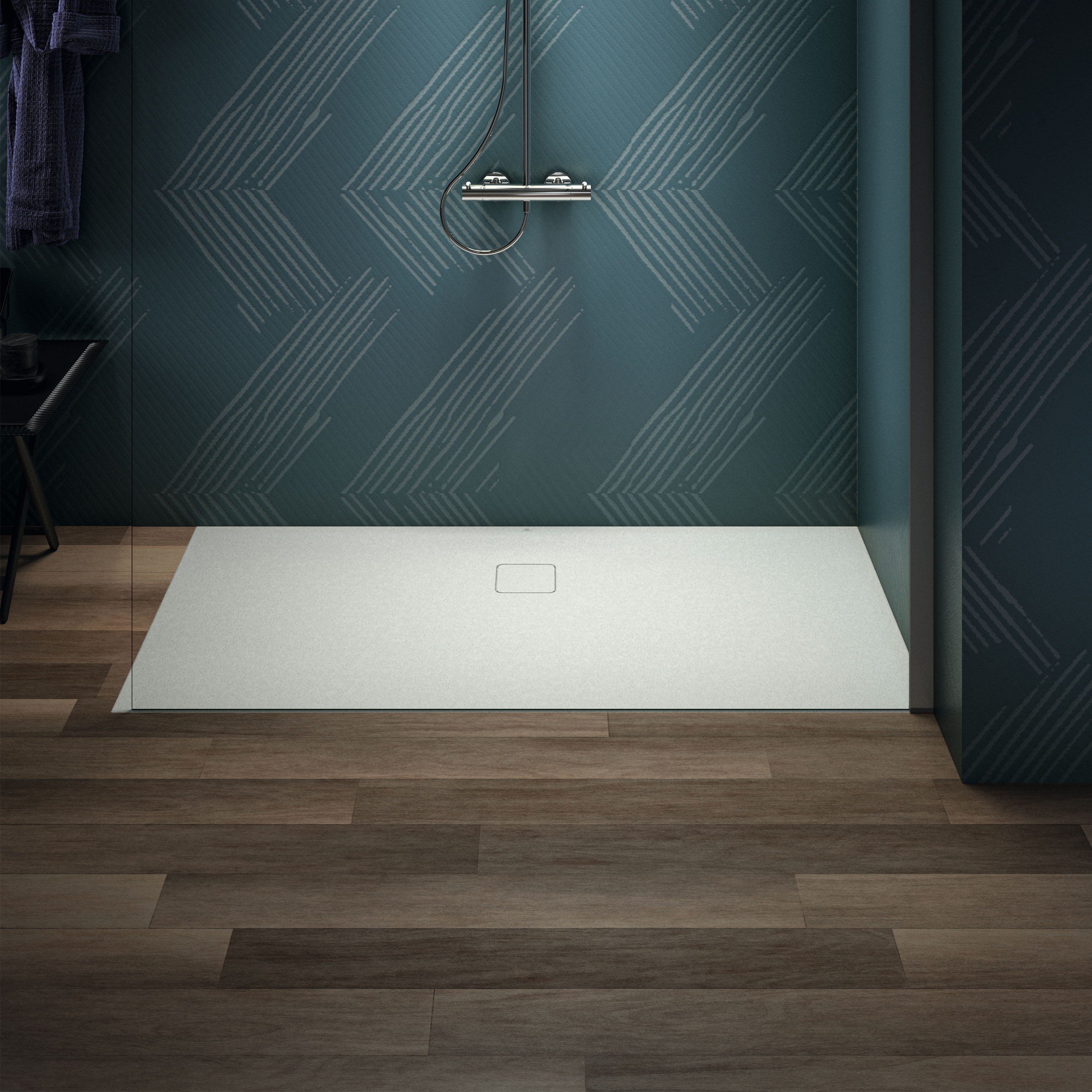 Ideal Standard Ultra Flat Evo Rectangular Anti-Slip Acrylic Shower Tray with Offset Waste - 4 Sizes