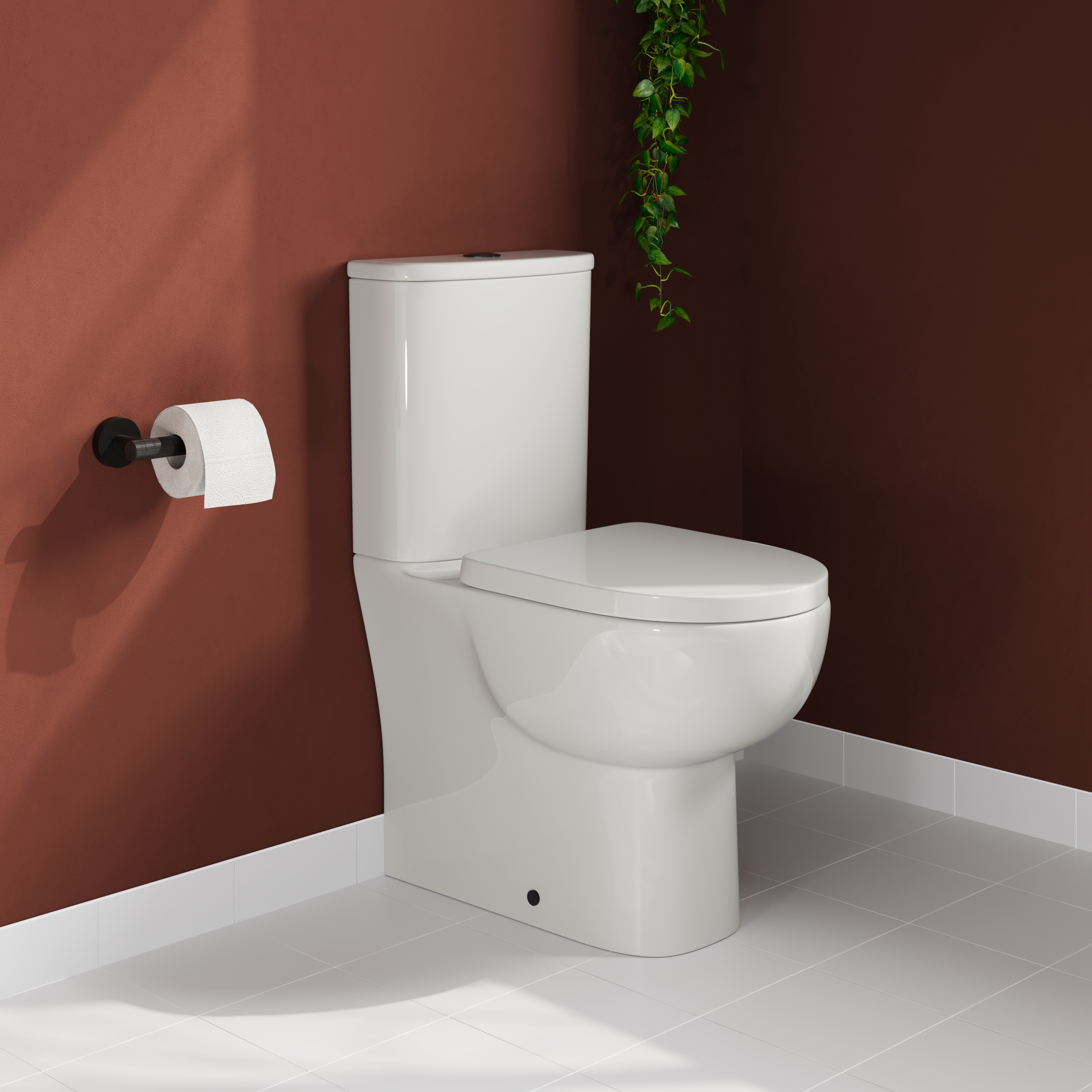 Harbour Serenity Rimless Fully Back to Wall Comfort Height Toilet with Cistern & Soft Close Seat