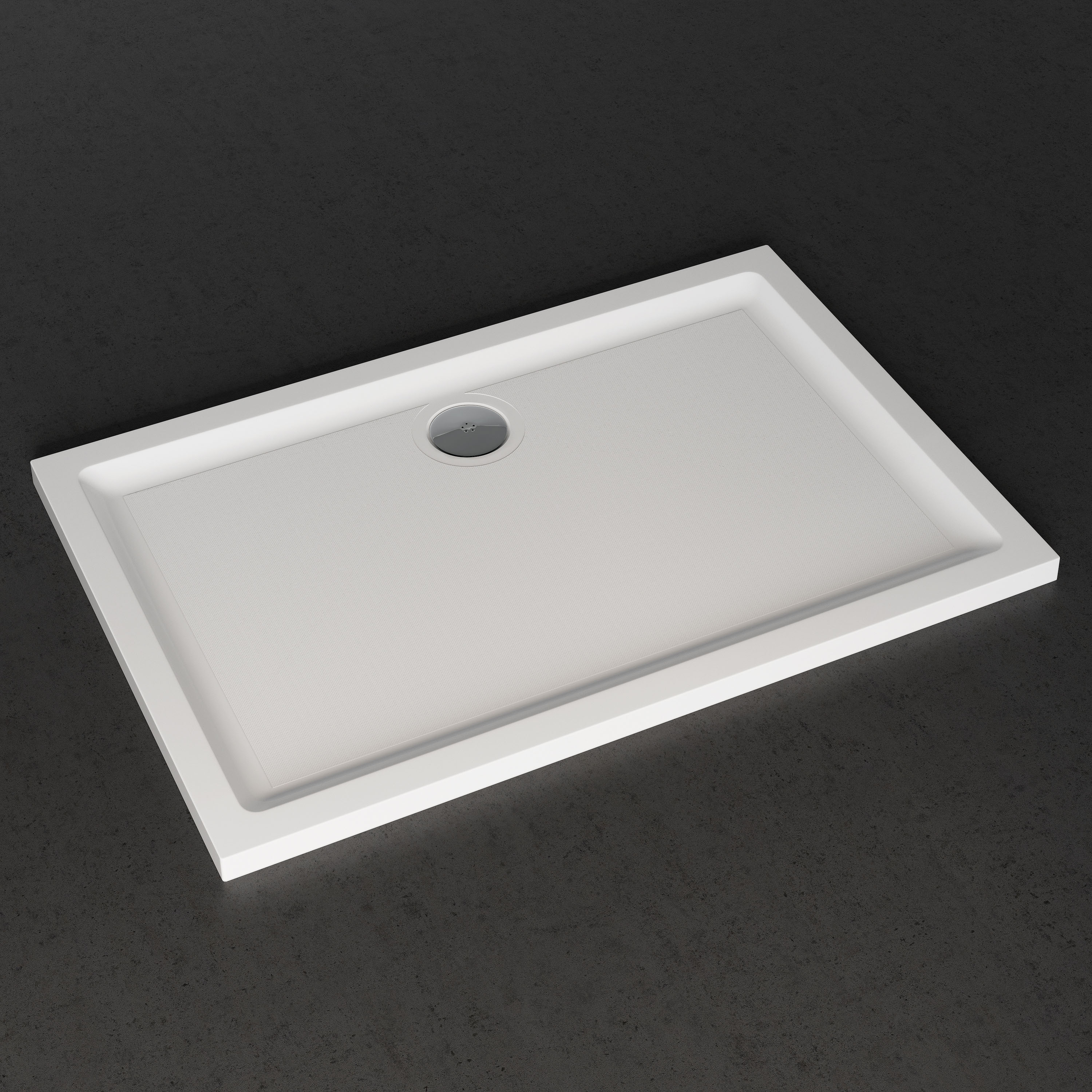 Harbour Anti Slip Gel Coated Stone Resin Rectangular Shower Tray - 13 Sizes