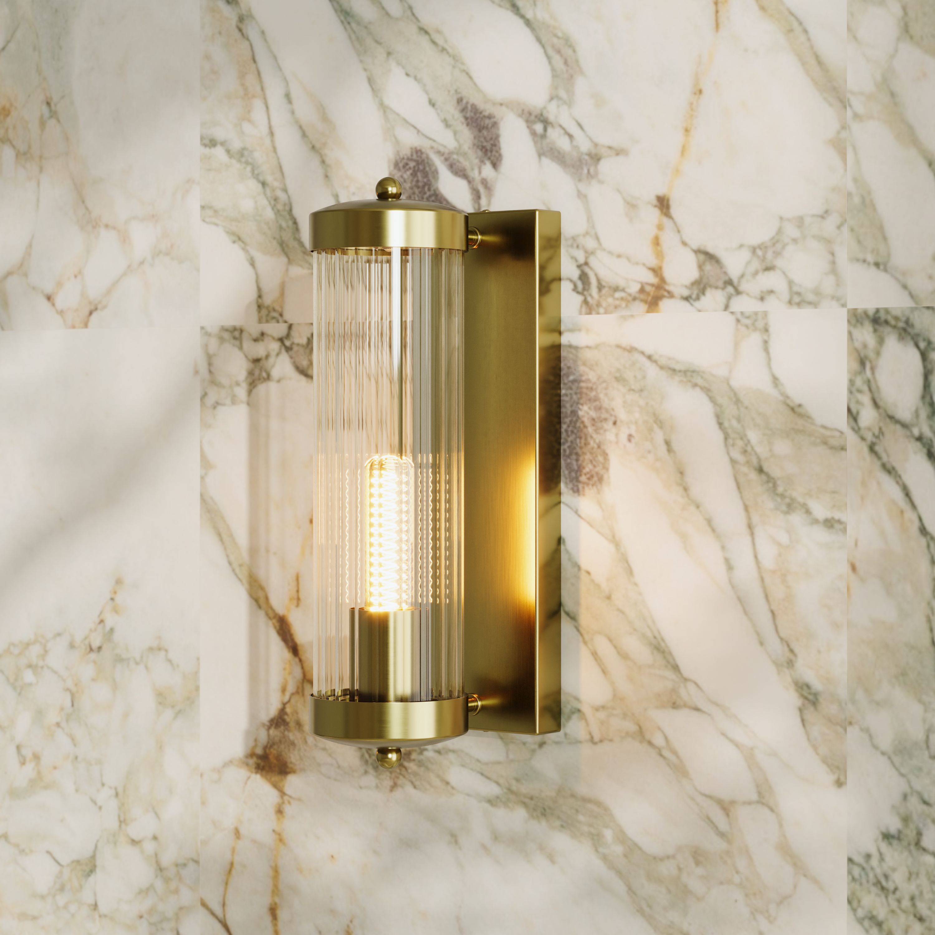 Butler & Rose Fluted Lantern Wall Light