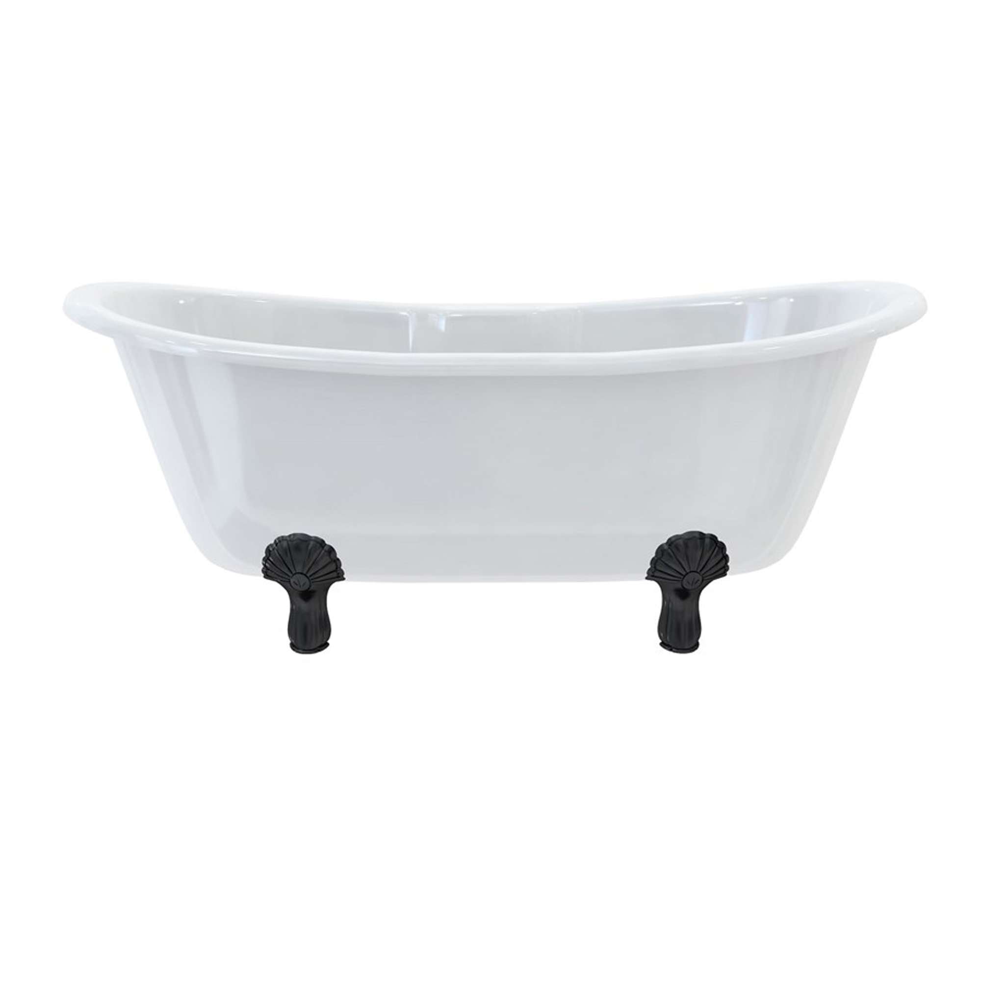 Burlington Bateau Roll Top Bath with Luxury Feet - 1640 x 700mm