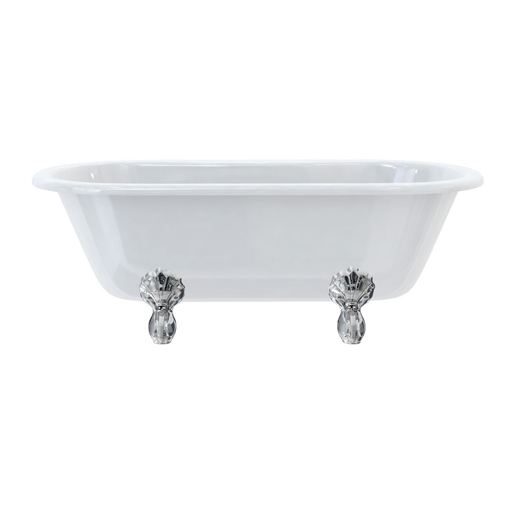 Burlington Windsor Roll Top Bath with Luxury Feet - 1500 x 750mm & 1690 x 745mm