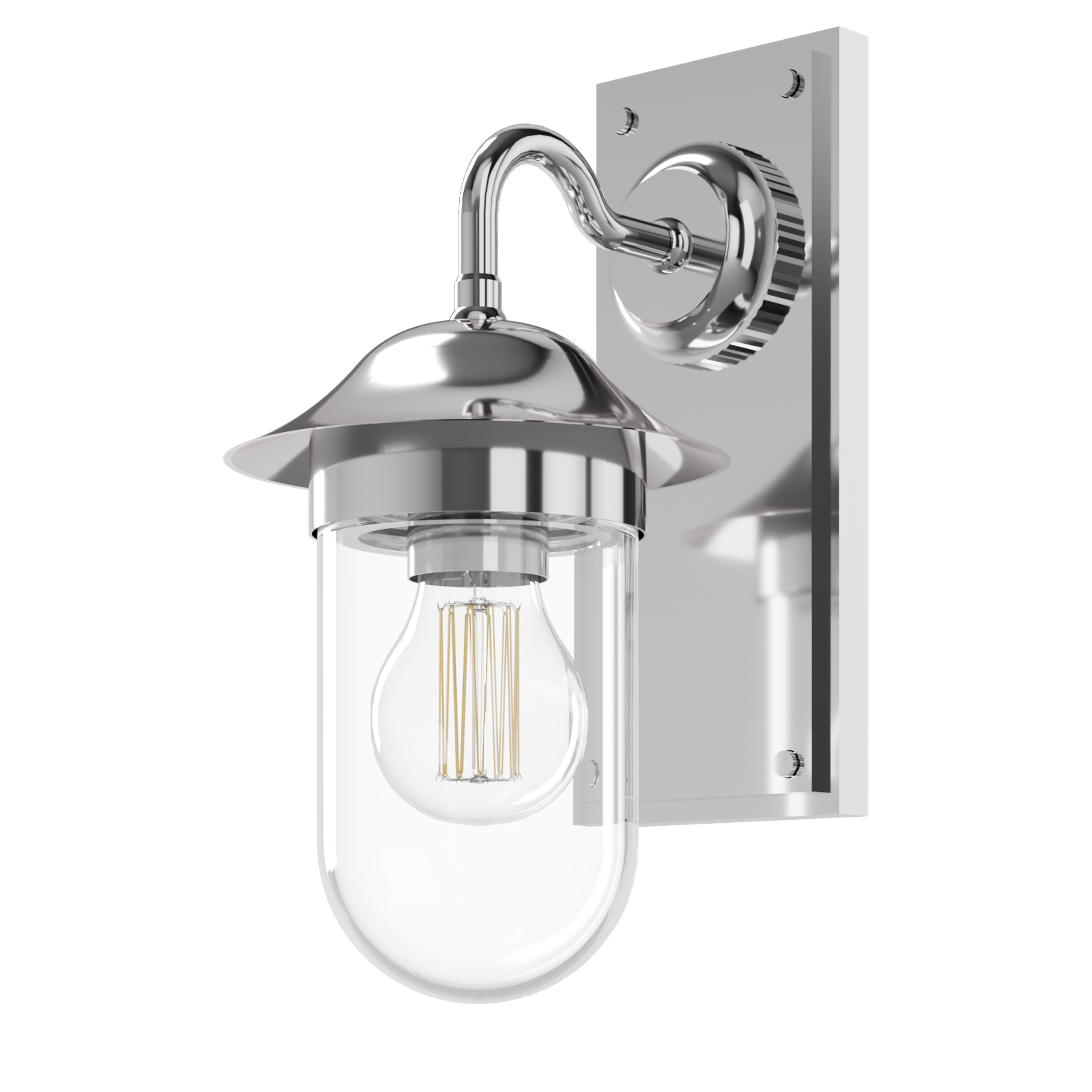 Burlington Guild Clear Glass Wall Light