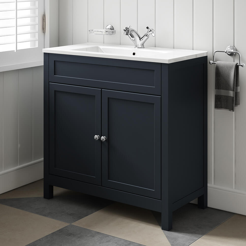 Butler & Rose Catherine Traditional 800mm Floorstanding Vanity Unit with Basin
