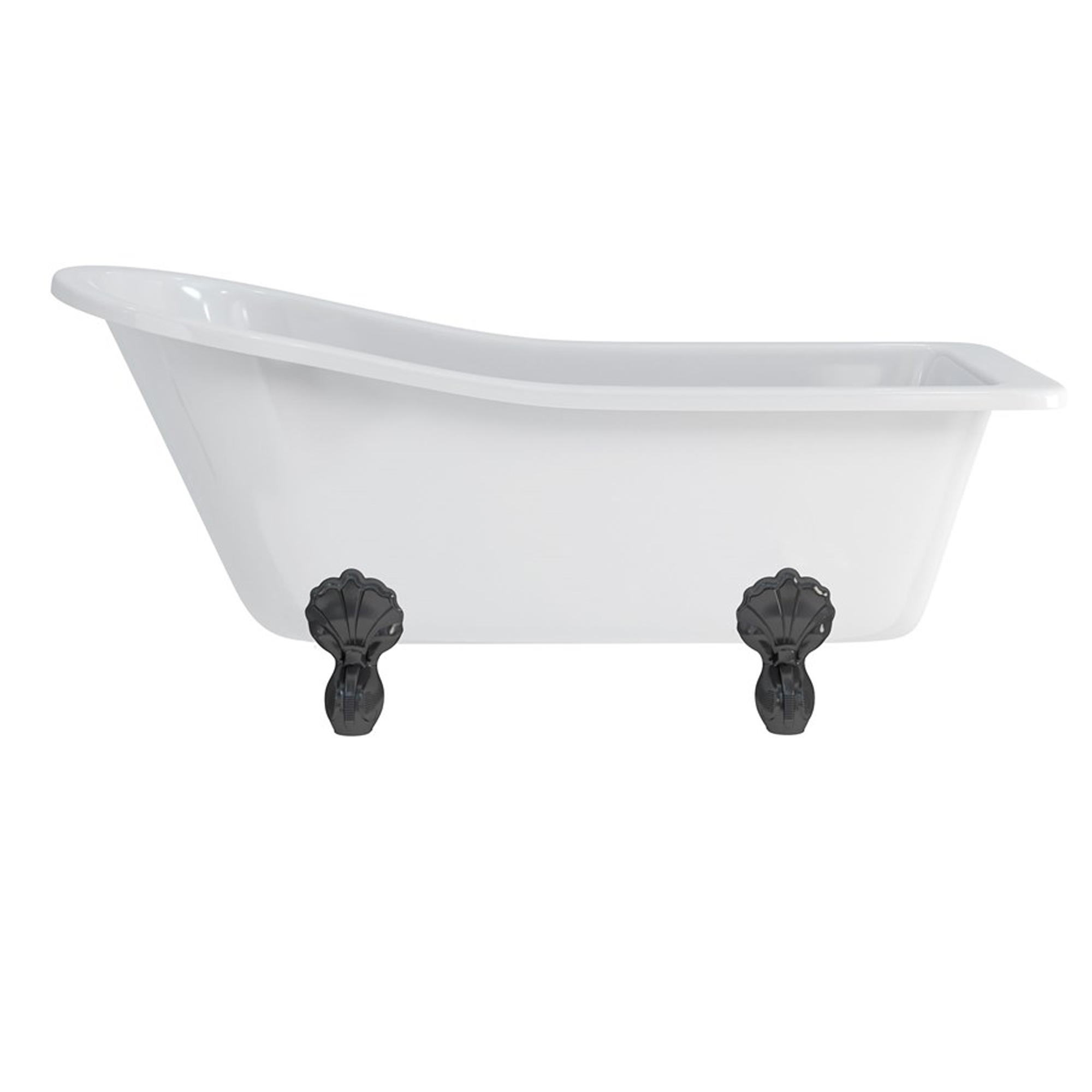 Burlington Harewood Slipper Bath with Luxury Feet - 1690 x 730mm