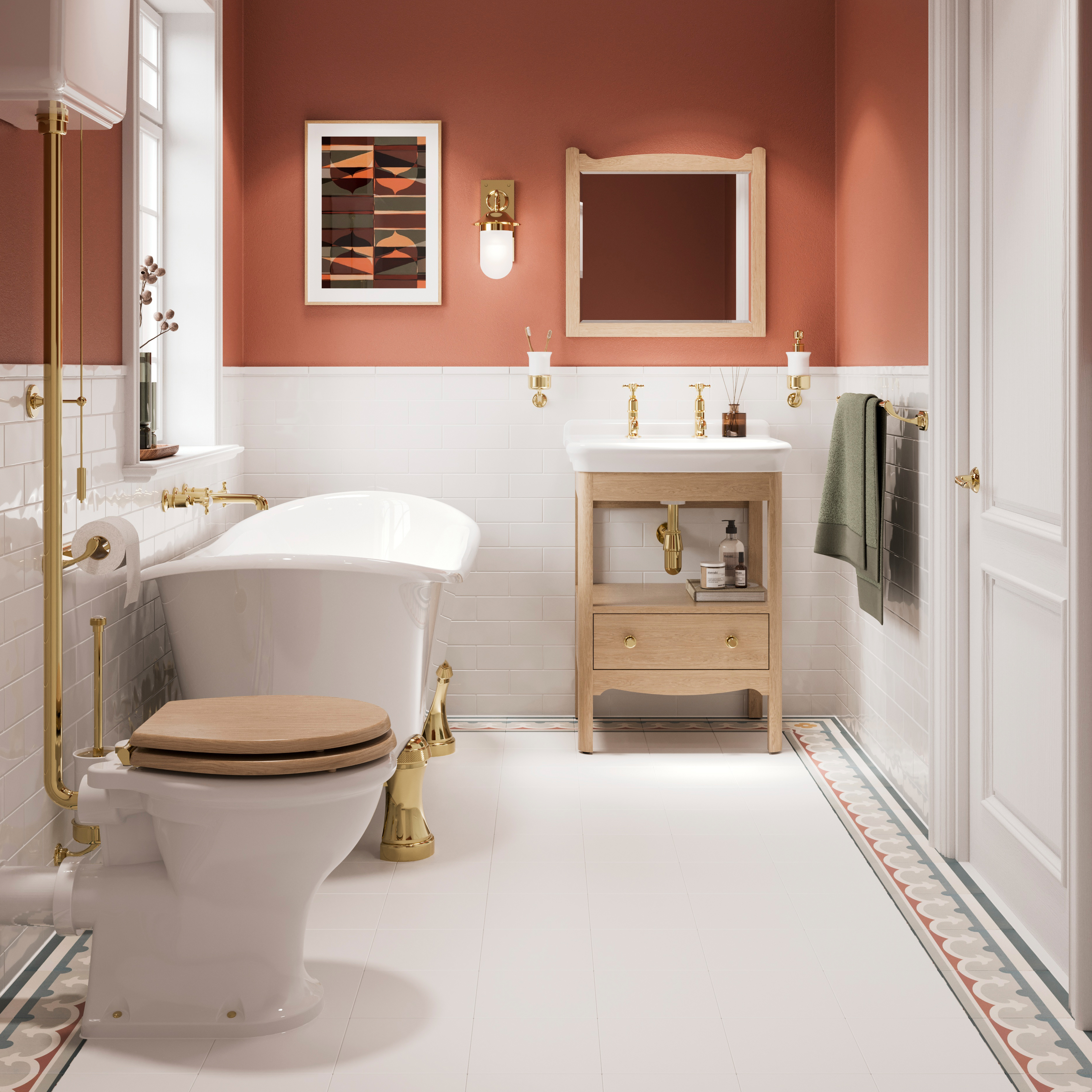 Burlington Guild Framed Mirror - 600 x 570mm