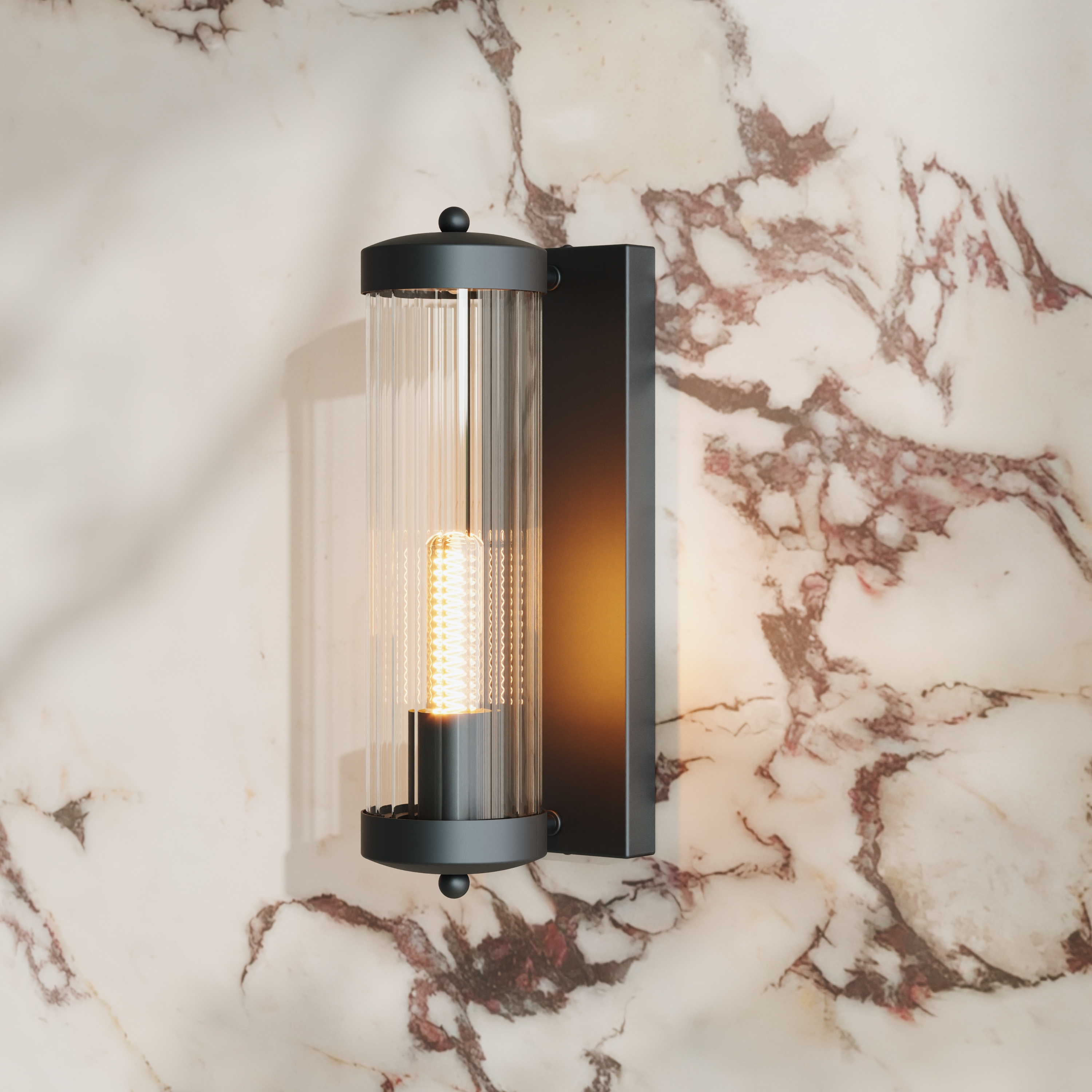 Butler & Rose Fluted Lantern Wall Light