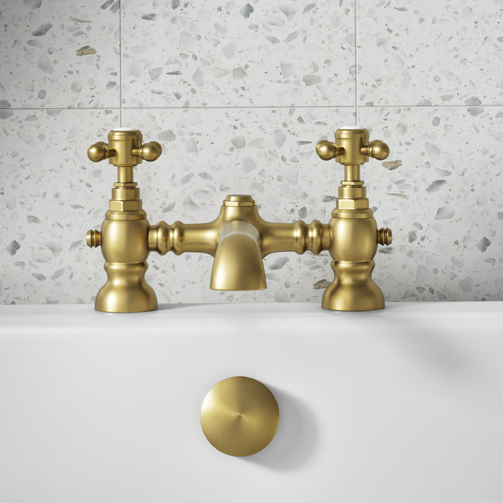 Butler & Rose Beatrice Brushed Brass Bath Filler
