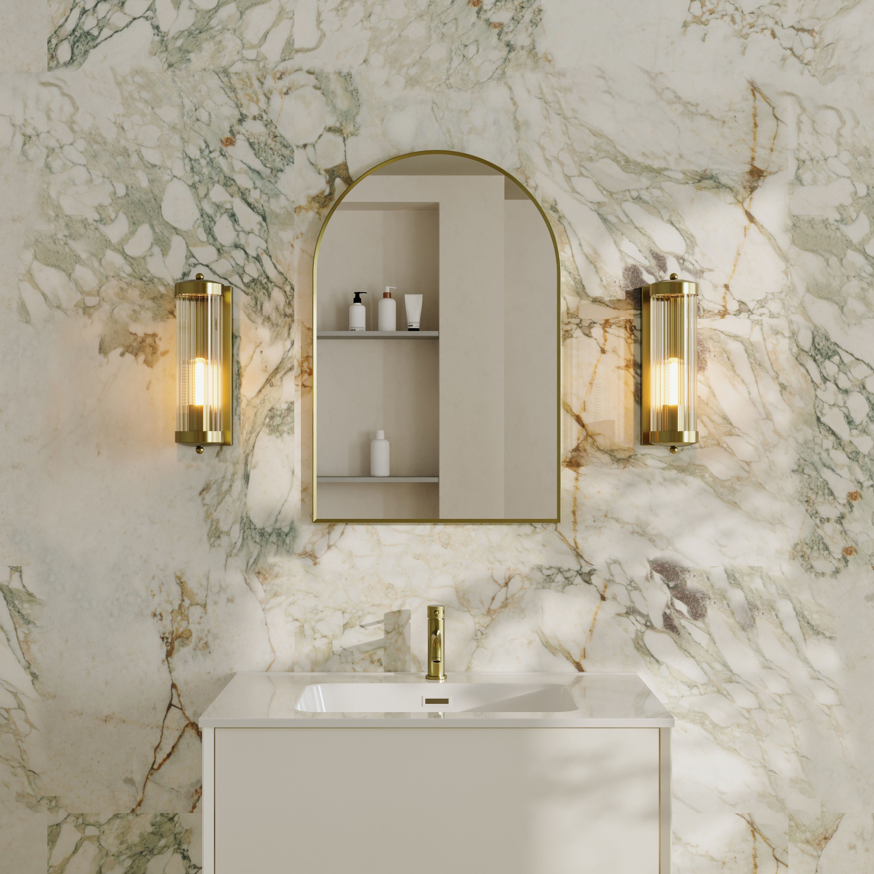 Butler & Rose Fluted Lantern Wall Light