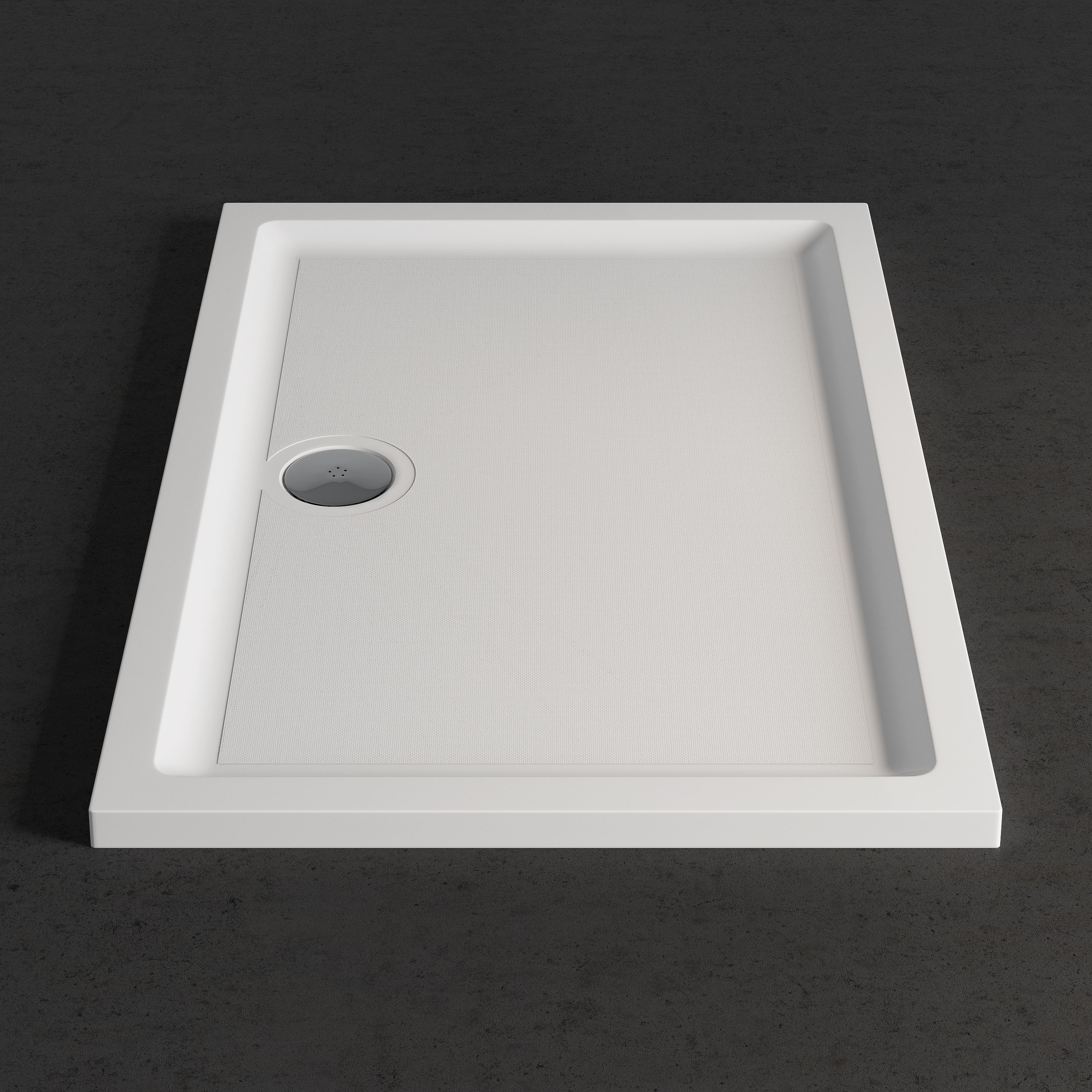 Harbour Anti Slip Gel Coated Stone Resin Rectangular Shower Tray - 13 Sizes