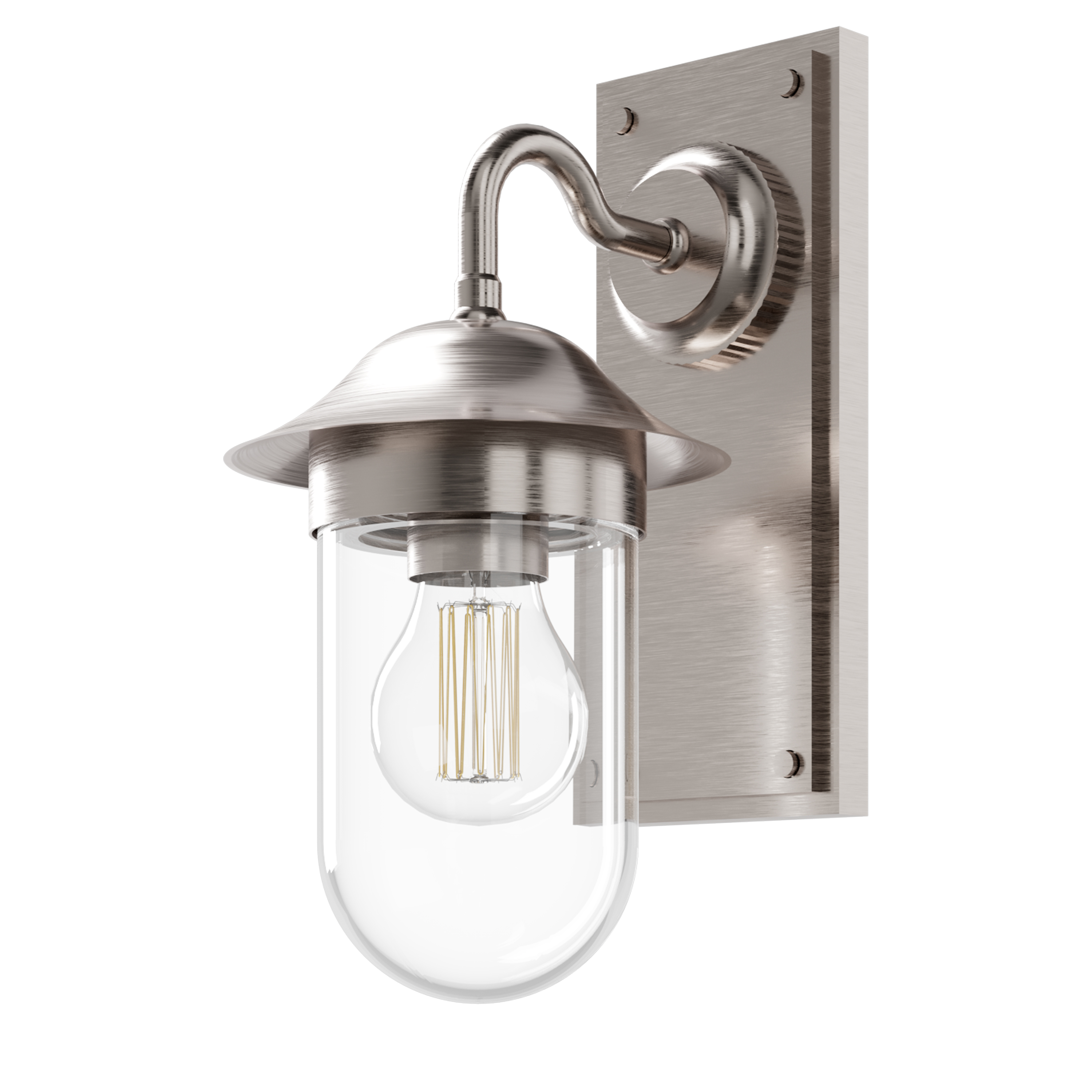 Burlington Guild Clear Glass Wall Light