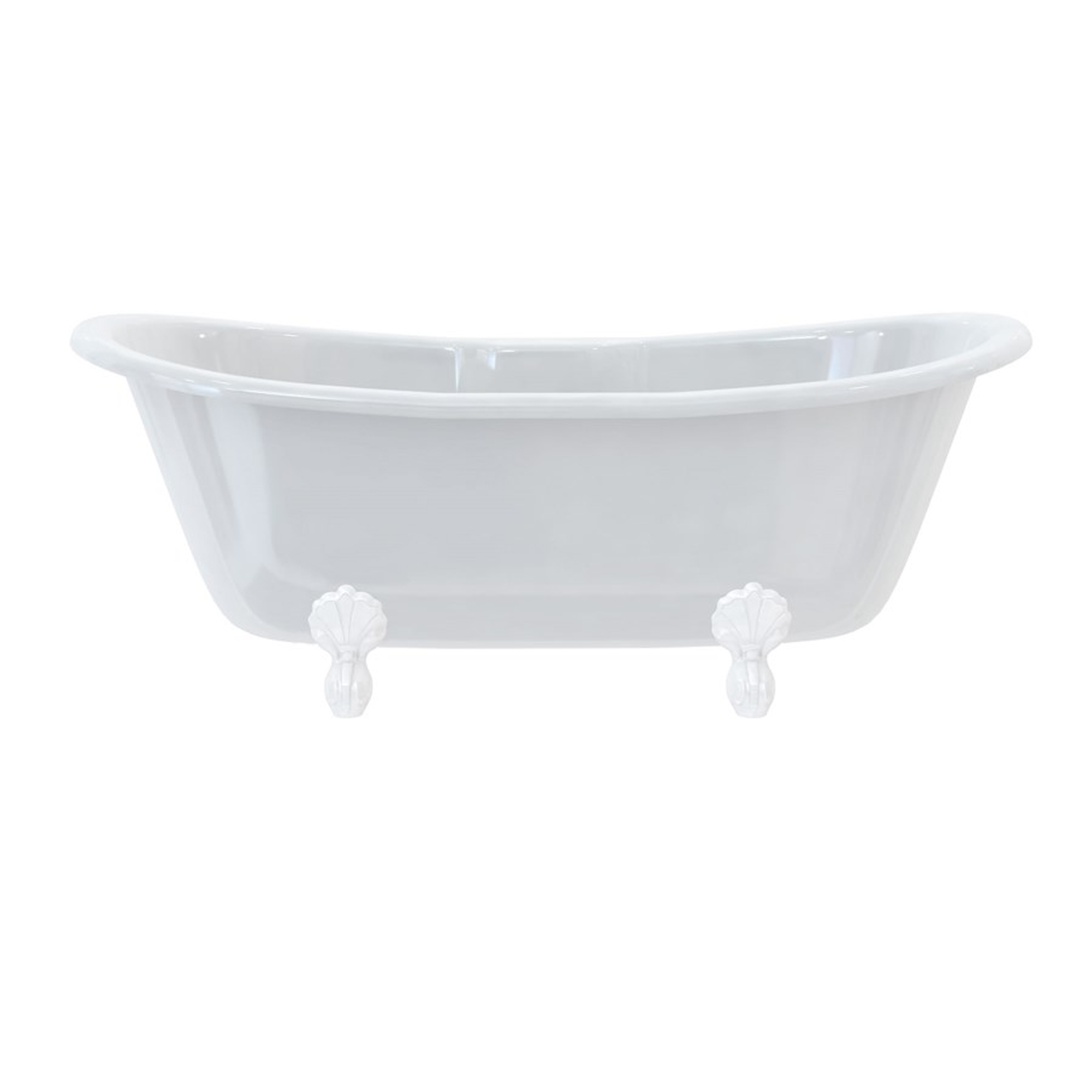 Burlington Bateau Roll Top Bath with Luxury Feet - 1640 x 700mm