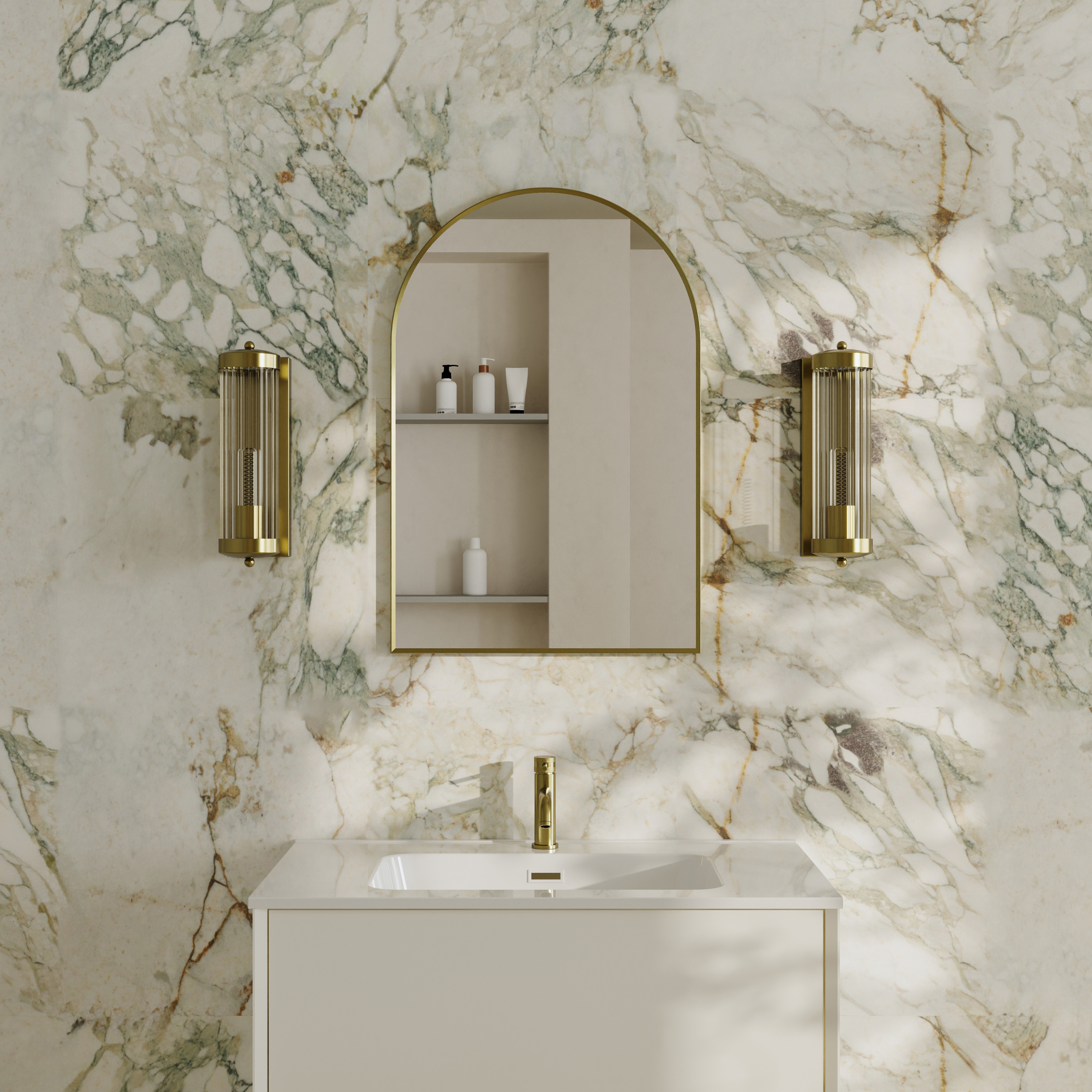 Butler & Rose Fluted Lantern Wall Light