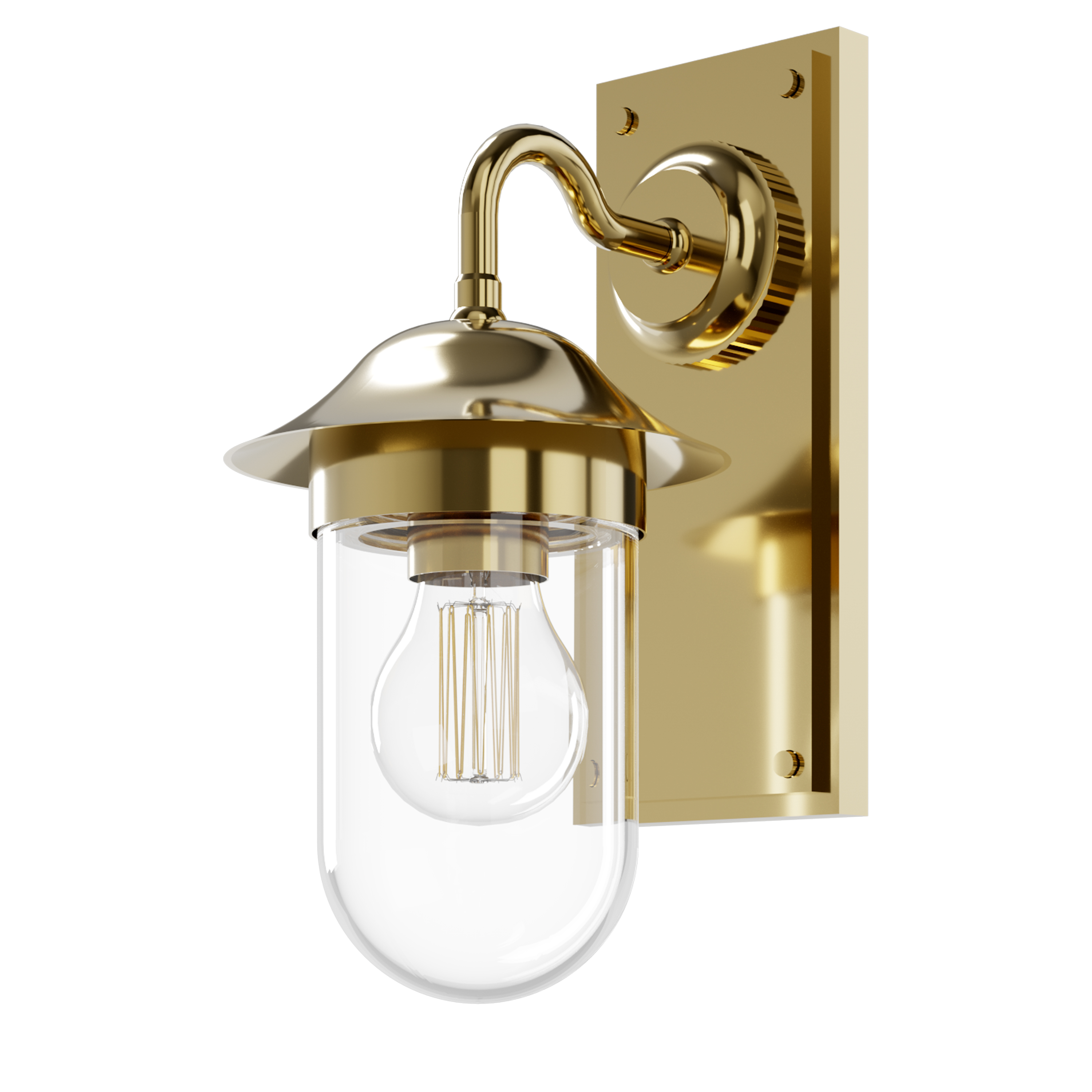 Burlington Guild Clear Glass Wall Light