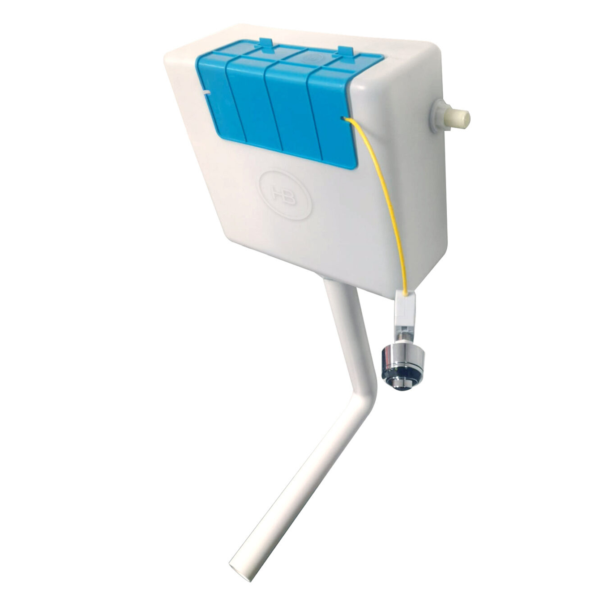 Drench Dual Flush Concealed Cistern with Square Dual Flush Button