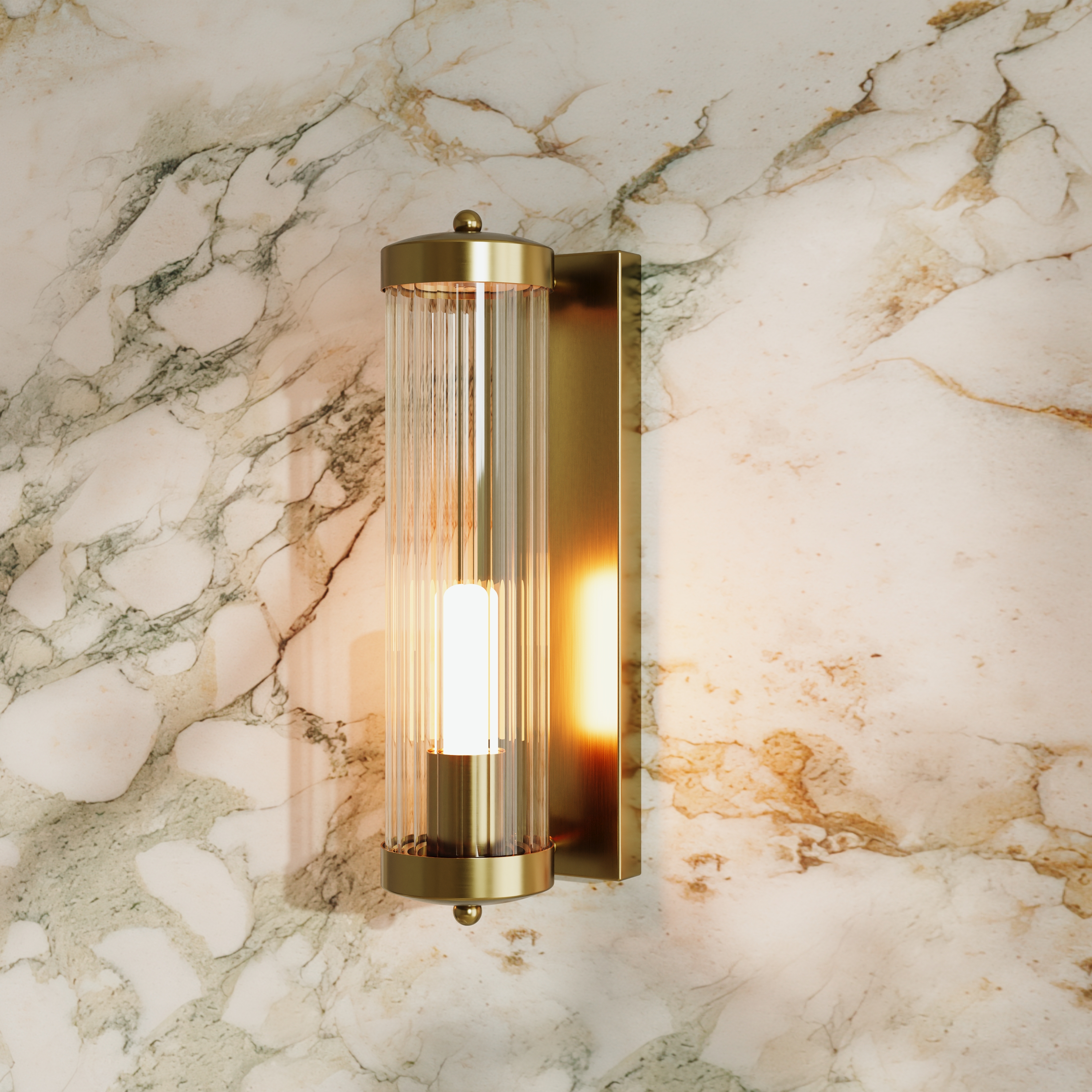 Butler & Rose Fluted Lantern Wall Light