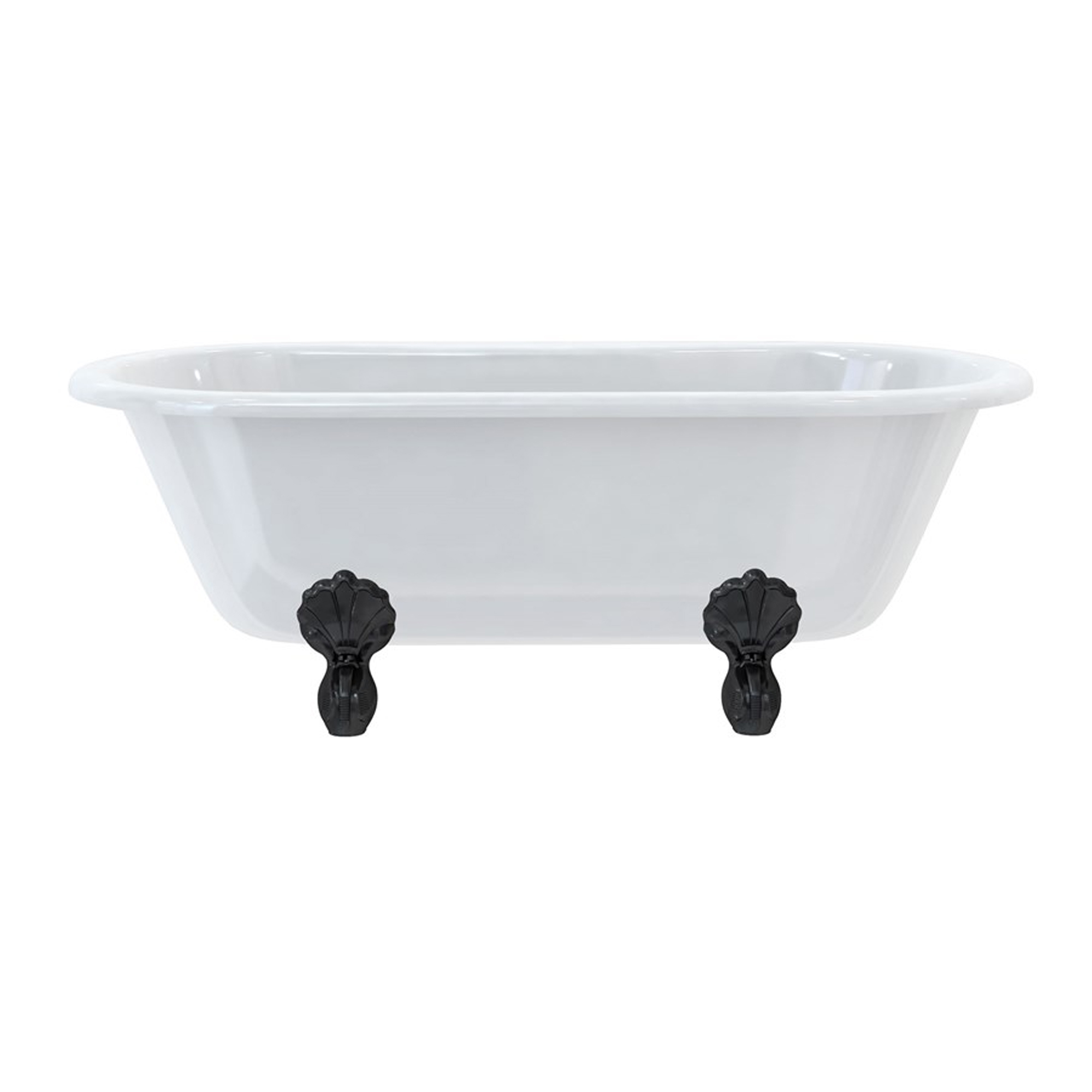 Burlington Windsor Roll Top Bath with Luxury Feet - 1500 x 750mm & 1690 x 745mm