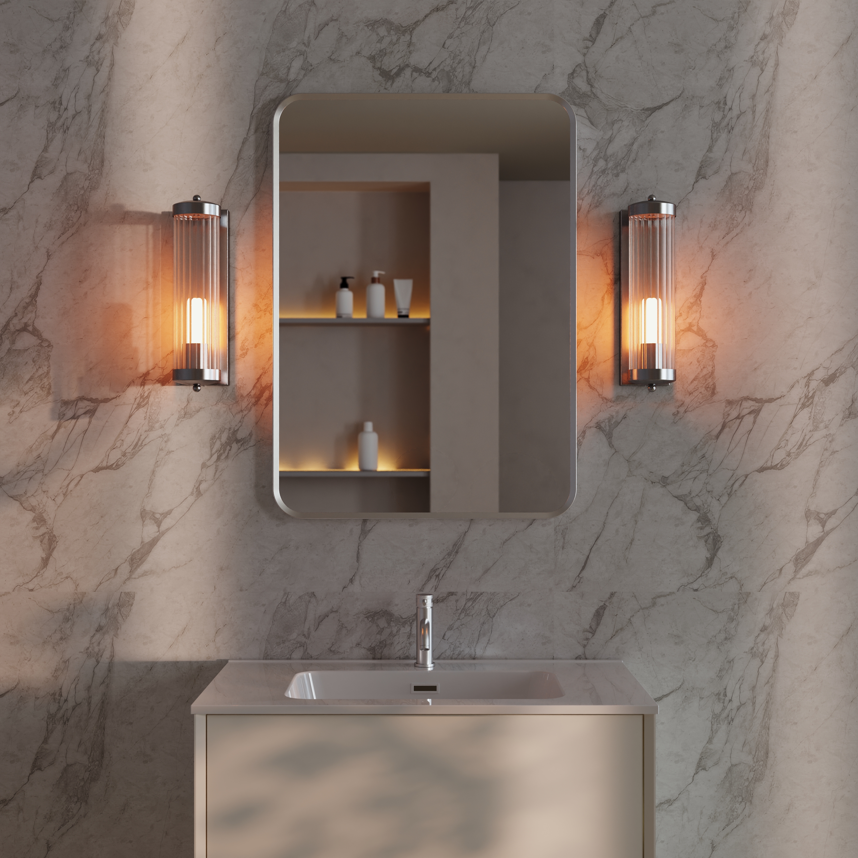 Butler & Rose Fluted Lantern Wall Light