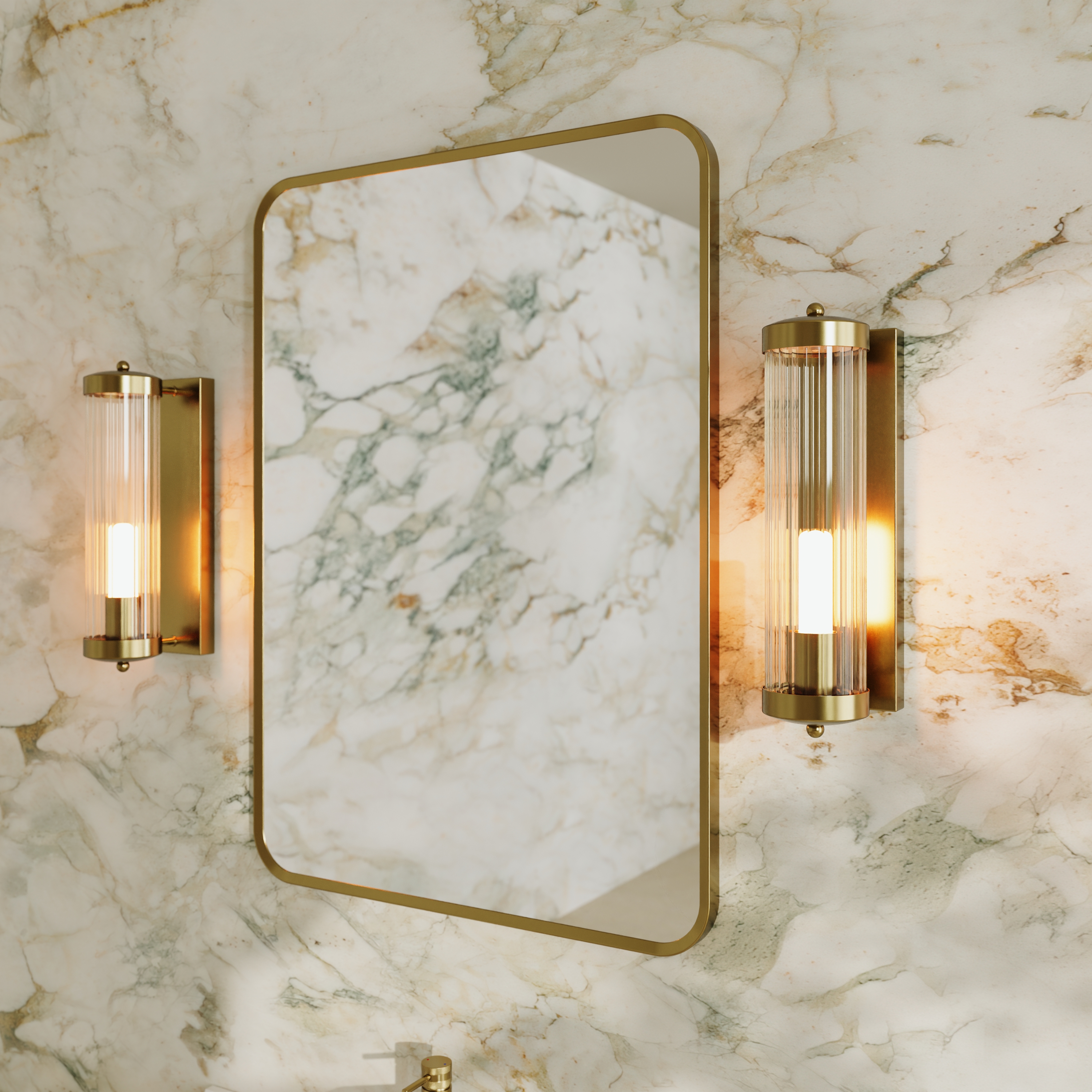 Butler & Rose Fluted Lantern Wall Light