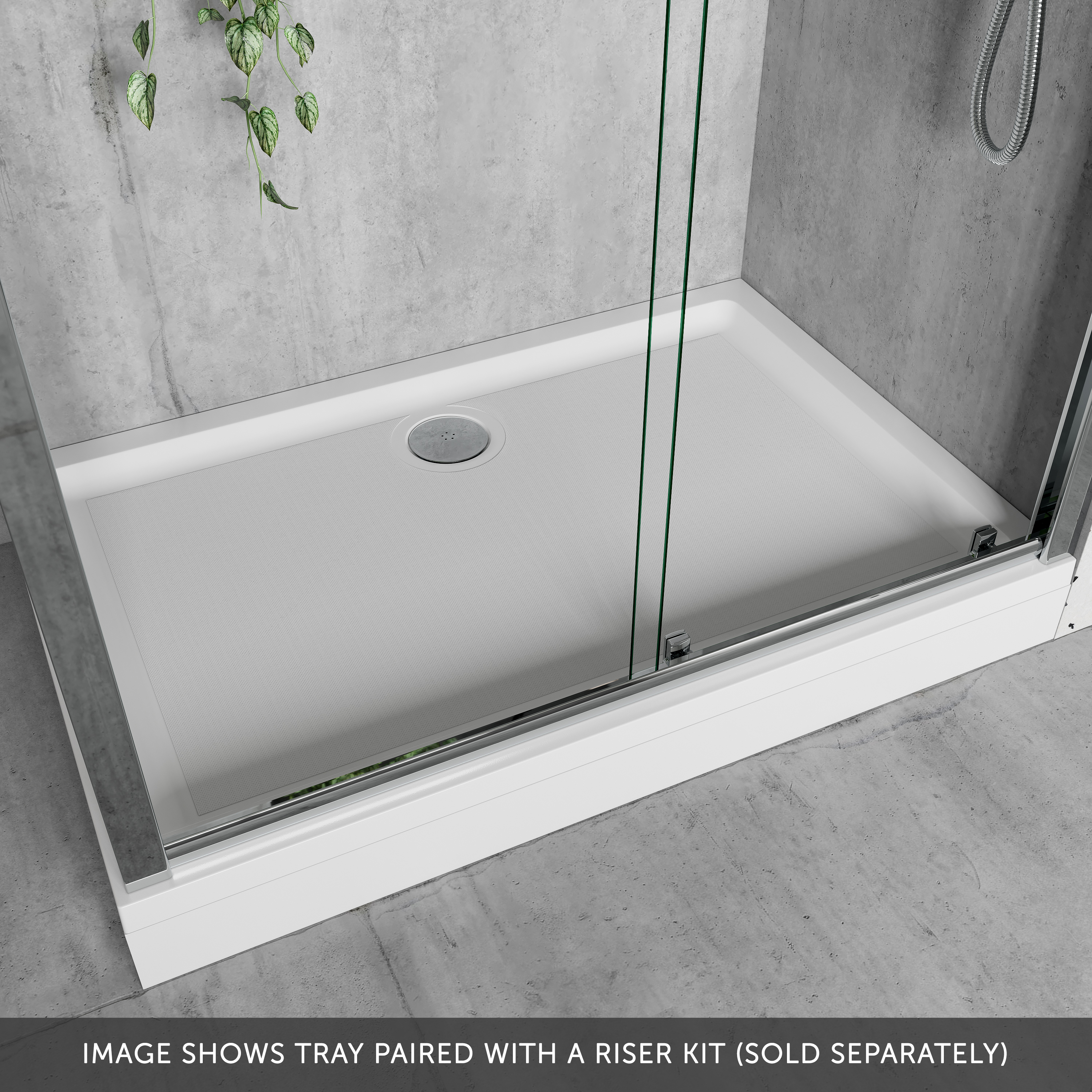 Harbour Anti Slip Gel Coated Stone Resin Rectangular Shower Tray - 13 Sizes