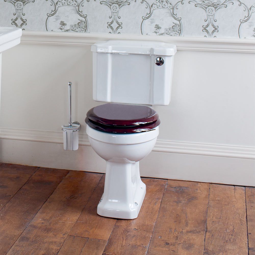 Burlington Close Coupled Slimline Toilet (Excluding Seat)