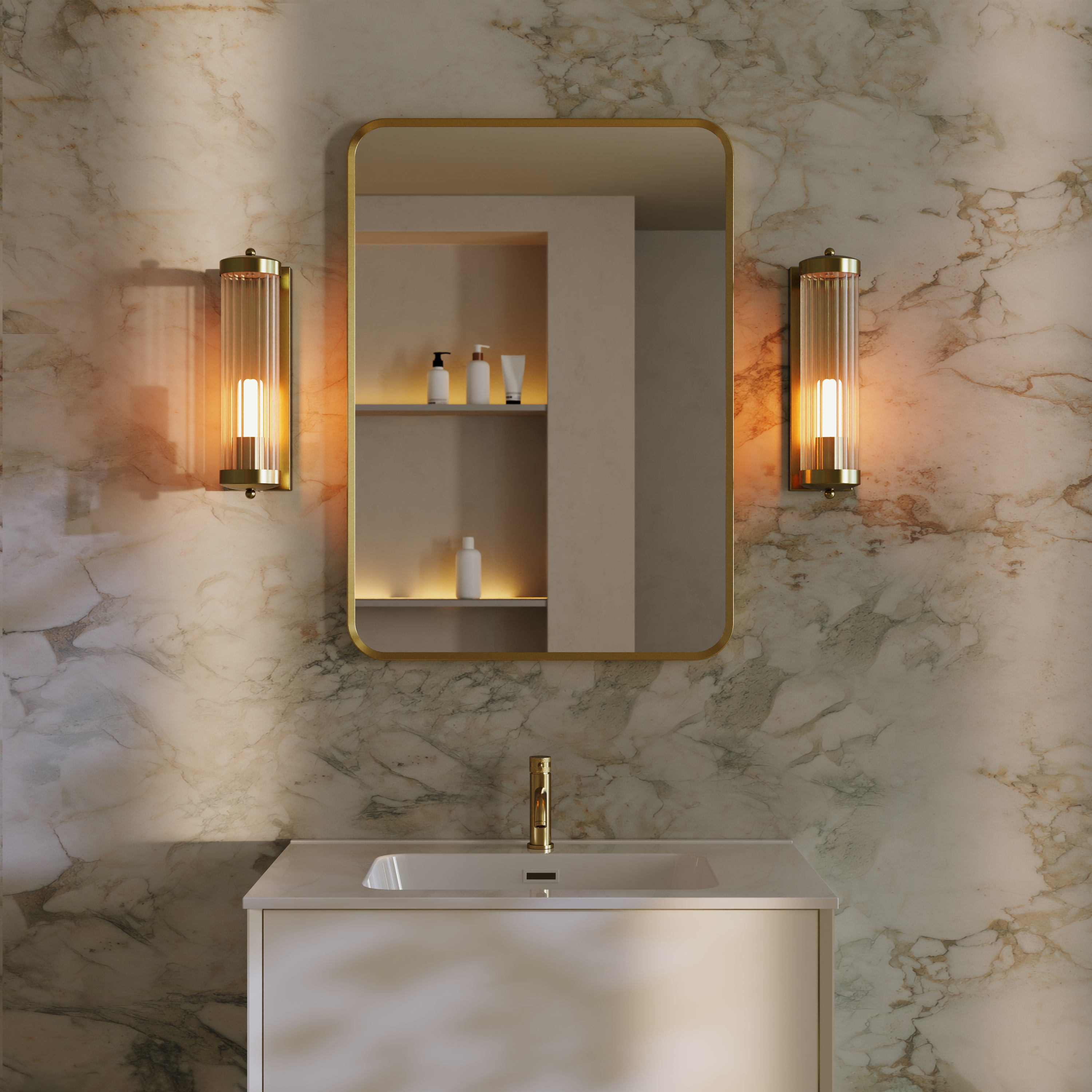 Butler & Rose Fluted Lantern Wall Light