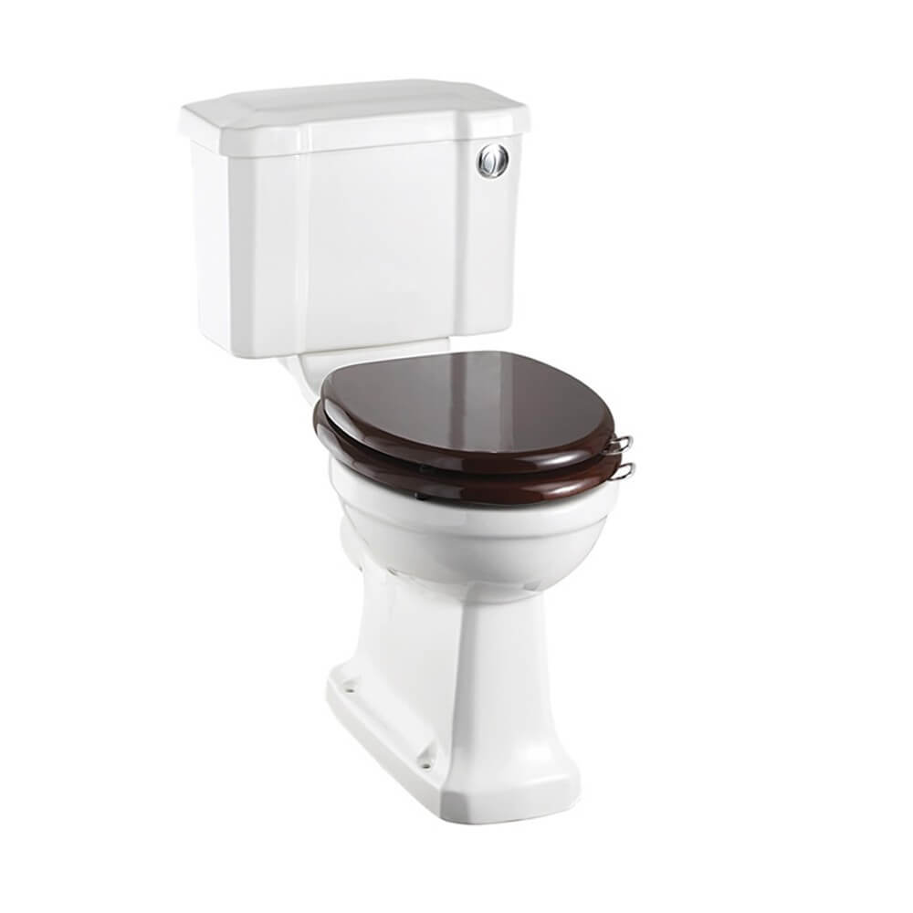 Burlington Close Coupled Slimline Toilet (Excluding Seat)