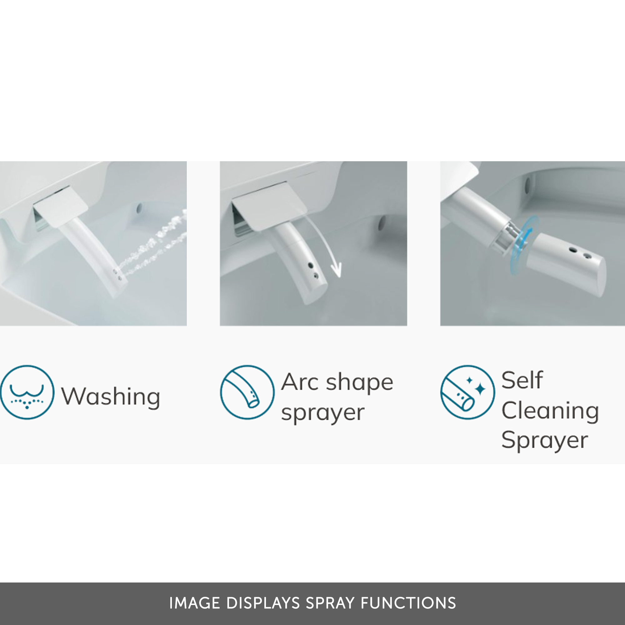 Imex Essence Wall Hung Toilet with Soft Close Seat & Remote Control
