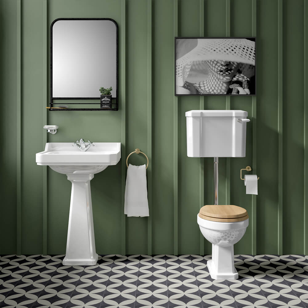 Butler & Rose Catherine Low Level Traditional Toilet - Pan & Cistern