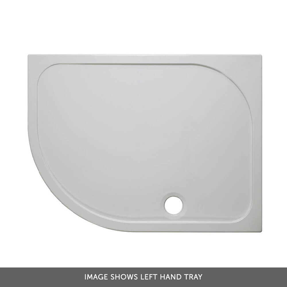 Crosswater 45mm Offset Quadrant Stone Resin Shower Tray