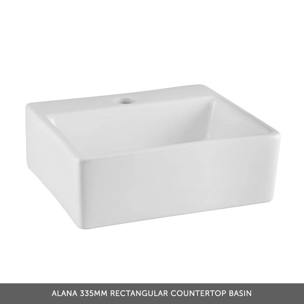 Emily Gloss White Wall Mounted 1 Drawer Vanity Unit and Countertop with Brushed Brass Handle