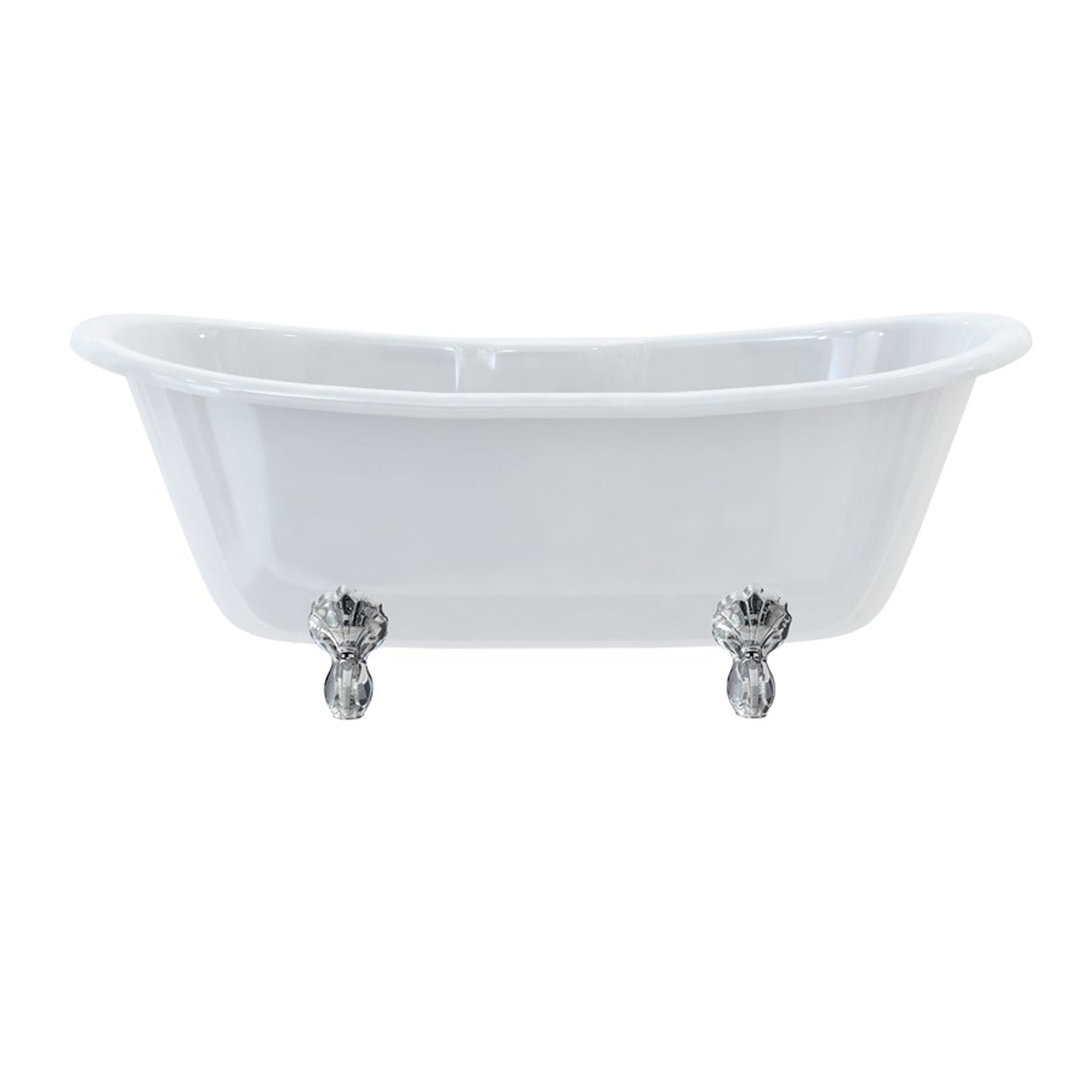 Burlington Bateau Roll Top Bath with Luxury Feet - 1640 x 700mm