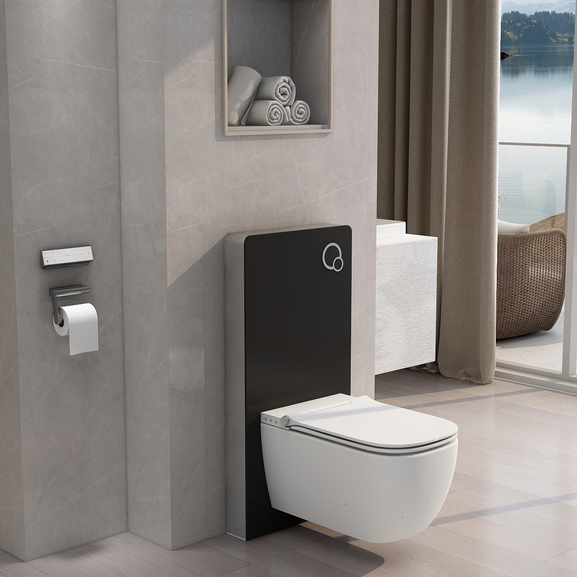 Imex Essence Wall Hung Toilet with Soft Close Seat & Remote Control