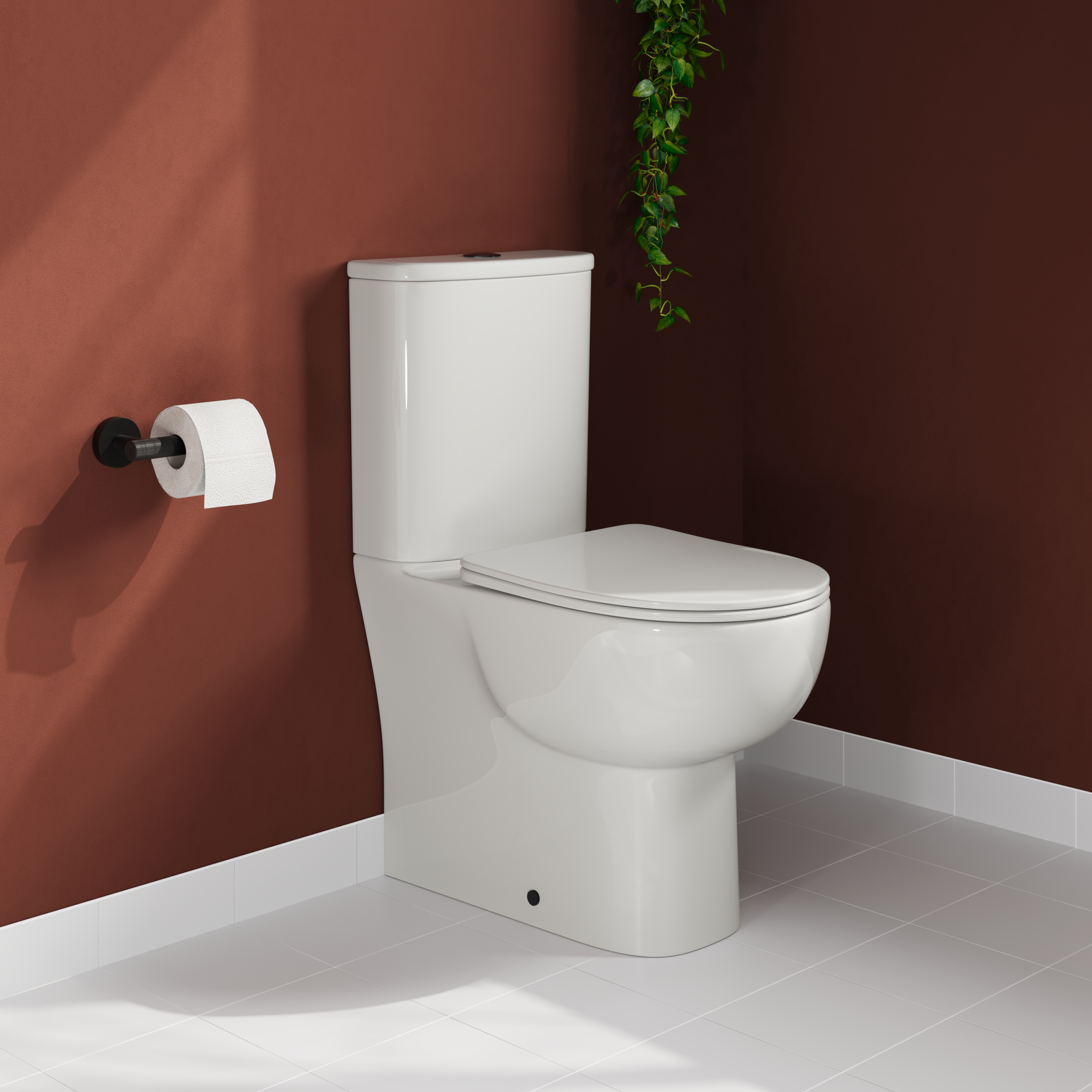 Harbour Serenity Rimless Fully Back to Wall Comfort Height Toilet with Cistern & Soft Close Seat
