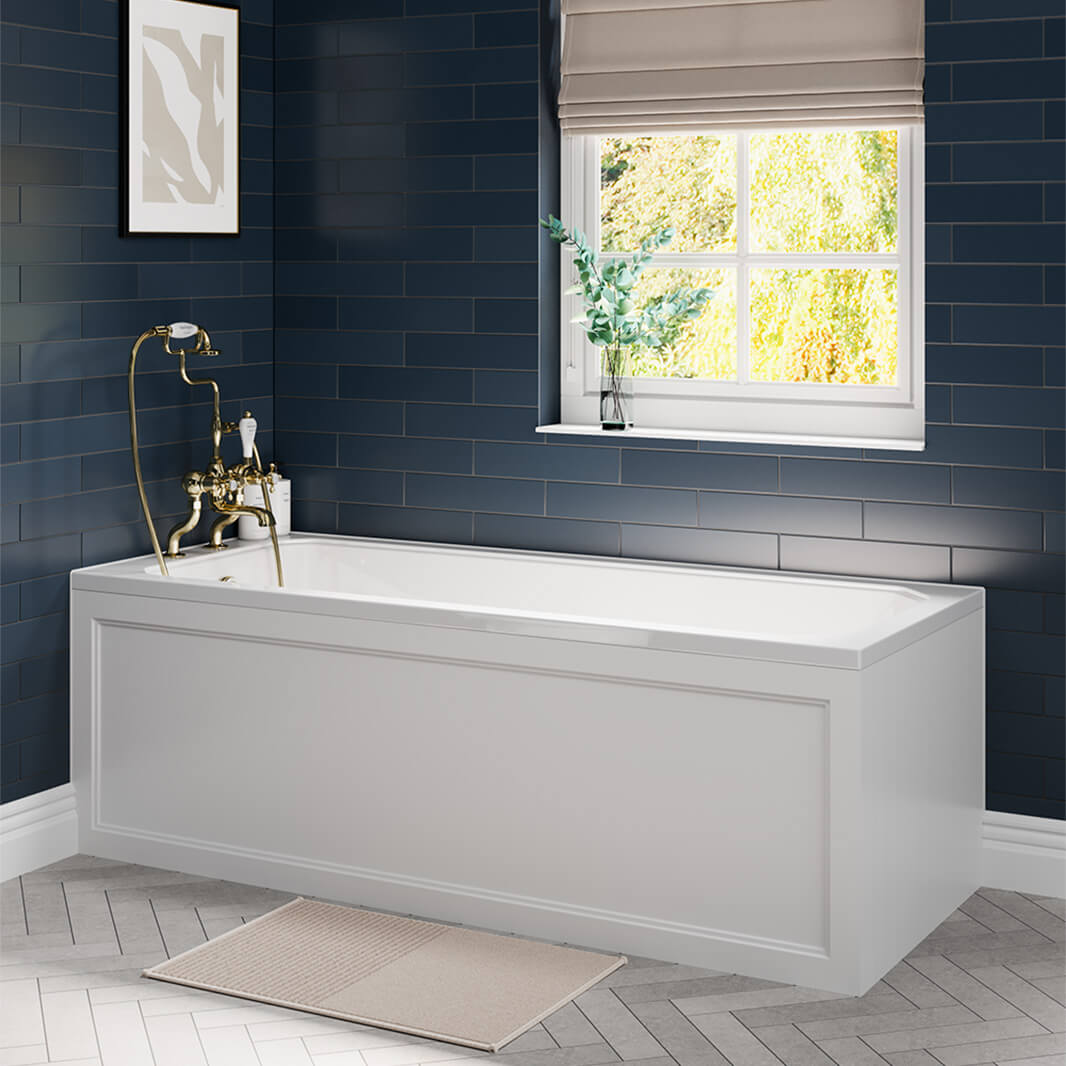 Burlington Arundel 170 Bath Side Panel - Matt White
