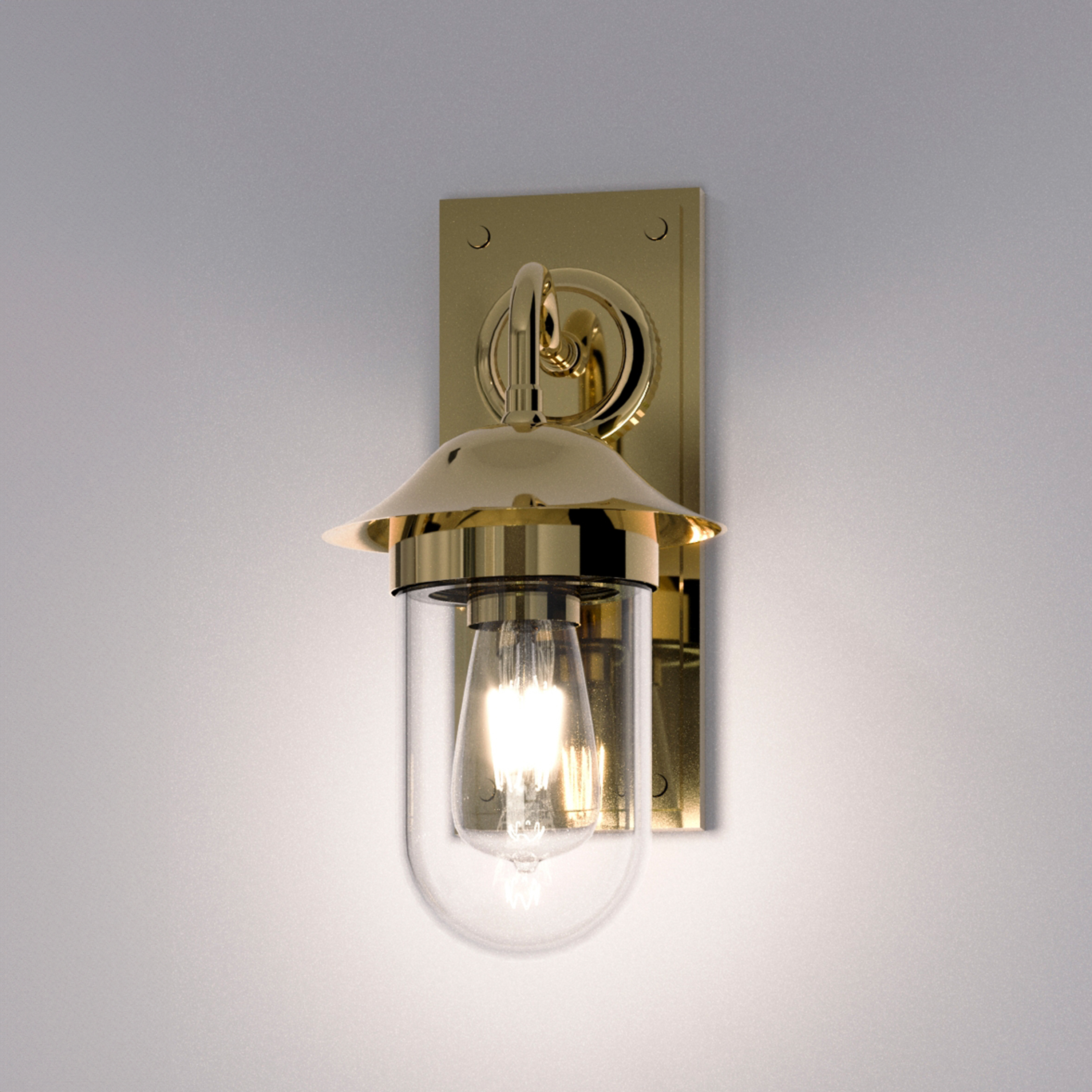 Burlington Guild Clear Glass Wall Light